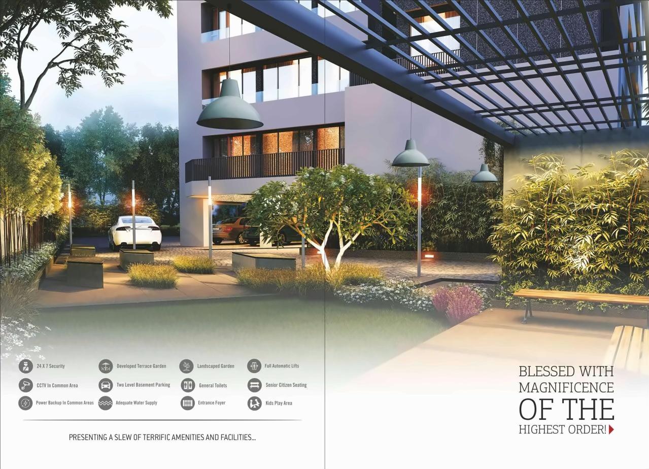 3D Elevation of real estate project Mulberry Heights located at Shilaj, Ahmedabad, Gujarat