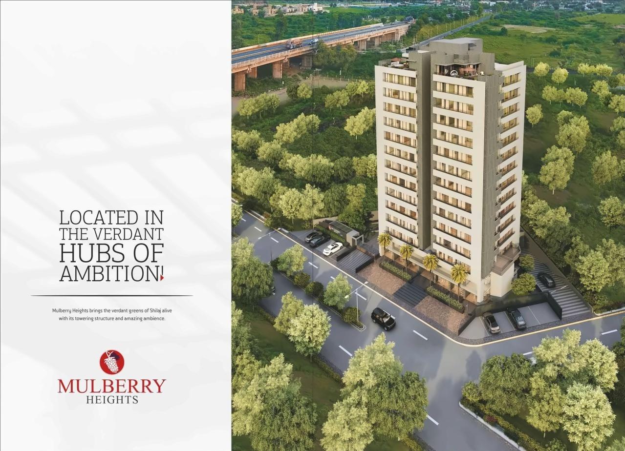3D Elevation of real estate project Mulberry Heights located at Shilaj, Ahmedabad, Gujarat