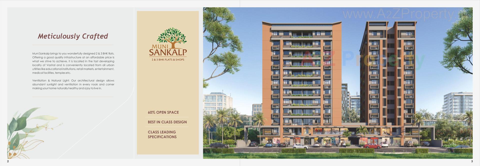 3D Elevation of real estate project Muni Sankalp located at Vastral, Ahmedabad, Gujarat