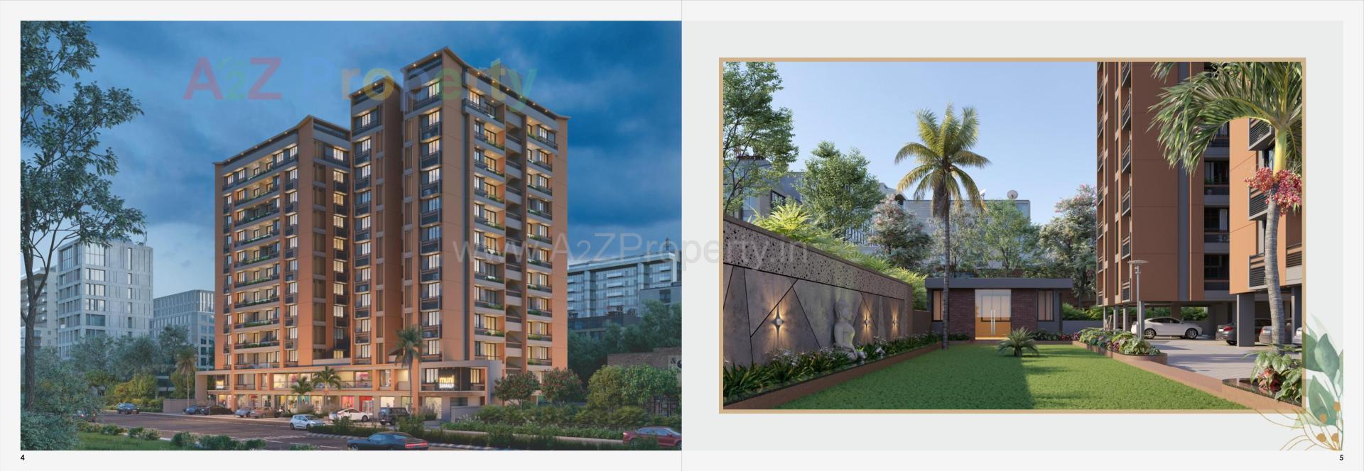 3D Elevation of real estate project Muni Sankalp located at Vastral, Ahmedabad, Gujarat