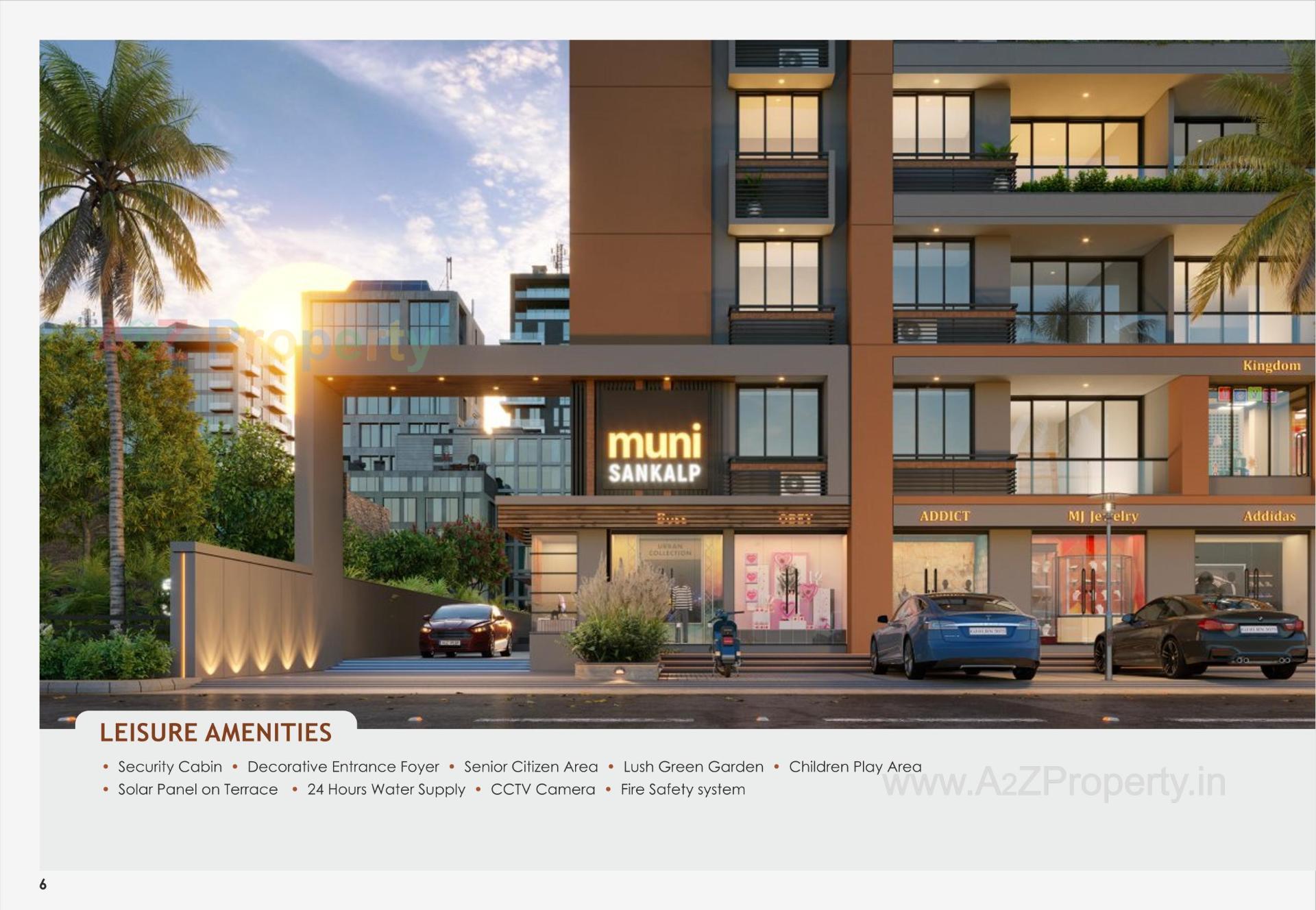 3D Elevation of real estate project Muni Sankalp located at Vastral, Ahmedabad, Gujarat