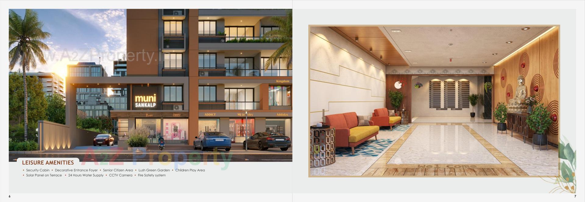 3D Elevation of real estate project Muni Sankalp located at Vastral, Ahmedabad, Gujarat