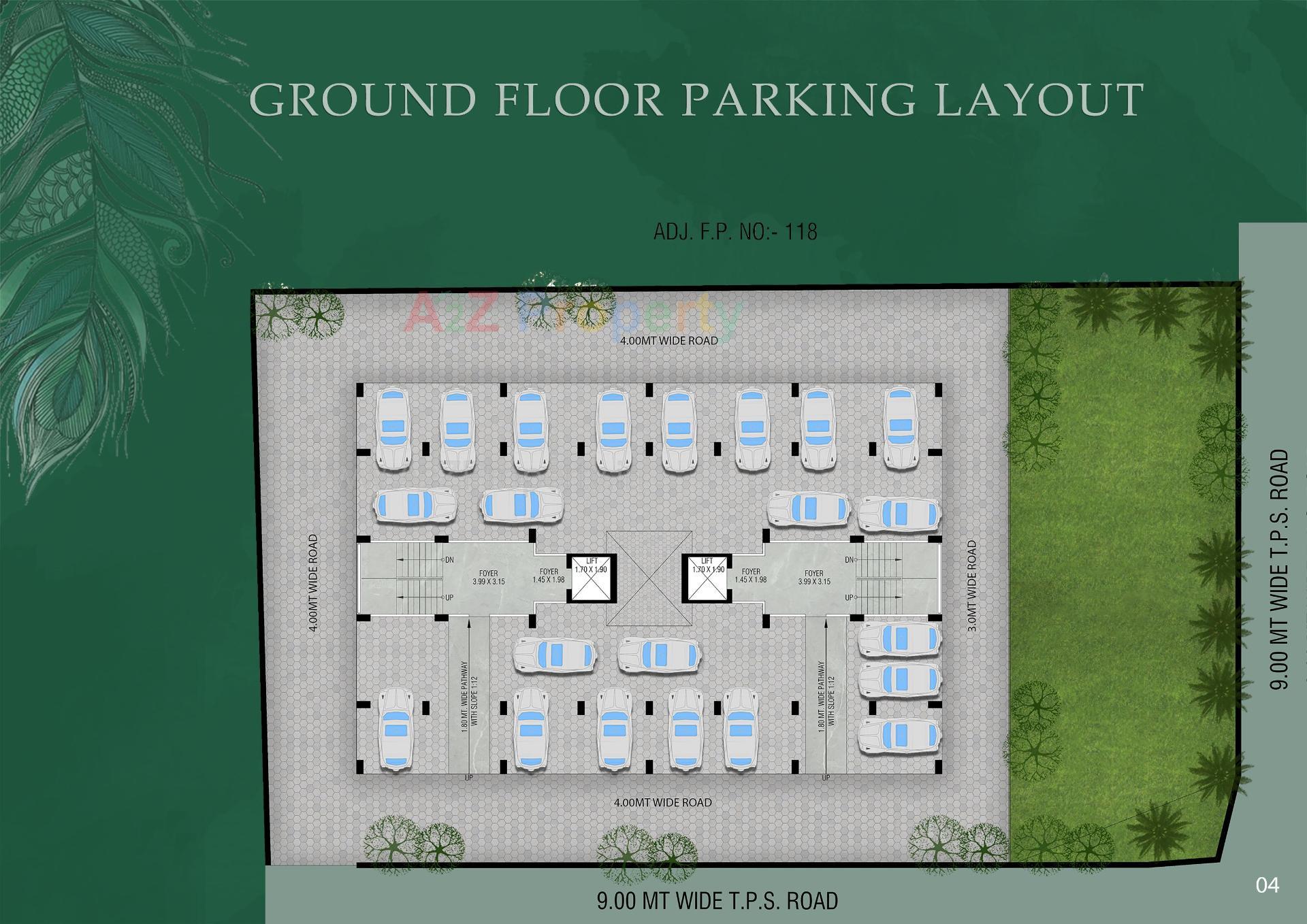 Layout of real estate project Murlidhar Greens located at Vejalpur, Ahmedabad, Gujarat