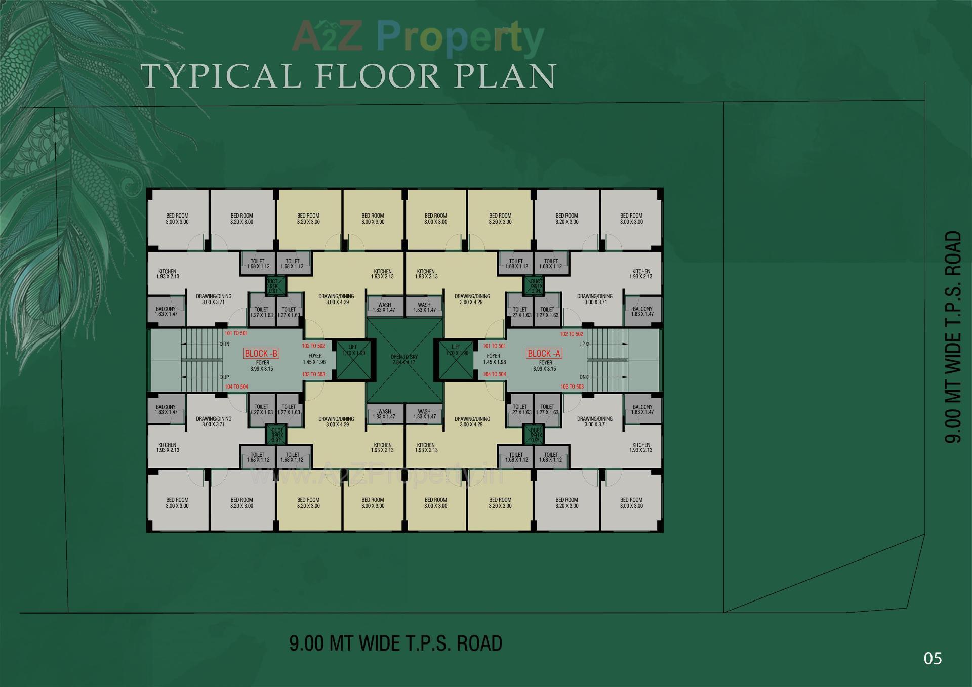 Layout of real estate project Murlidhar Greens located at Vejalpur, Ahmedabad, Gujarat