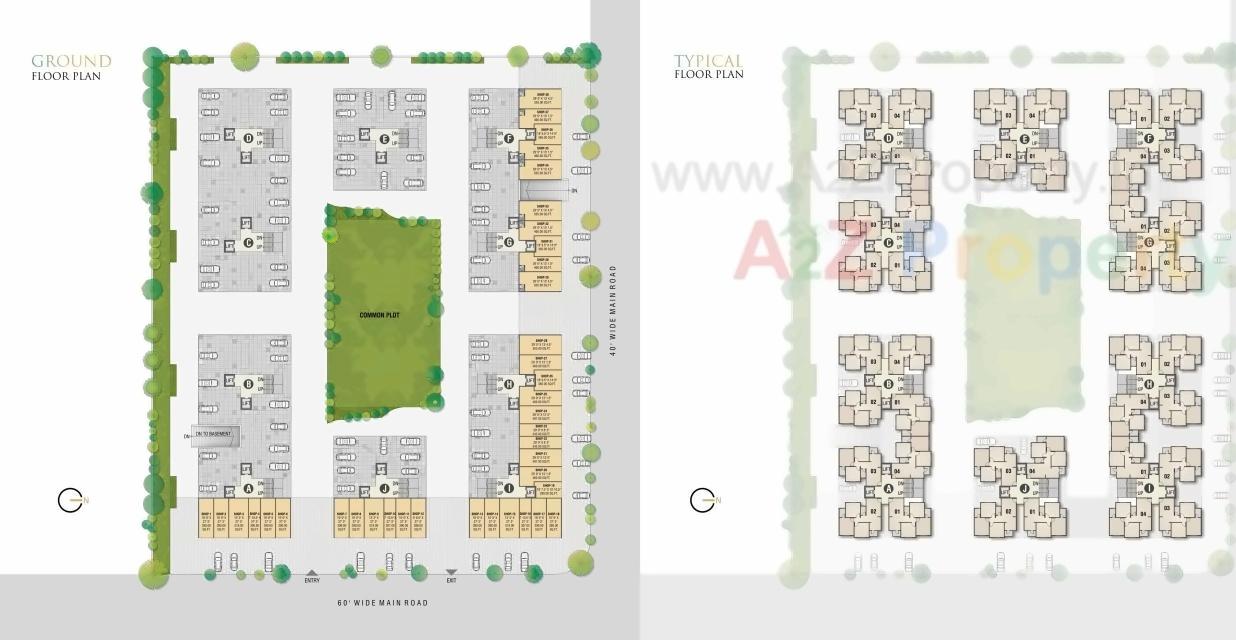 Layout of real estate project Murlidhar Heights located at Muthia, Ahmedabad, Gujarat