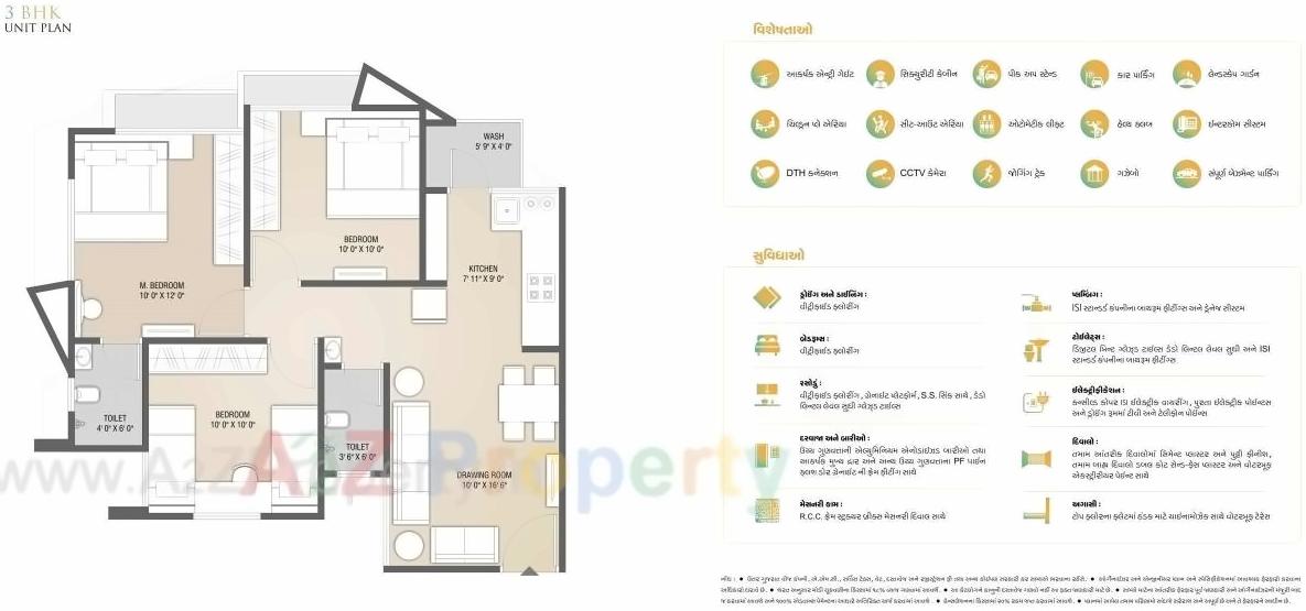 Layout of real estate project Murlidhar Heights located at Muthia, Ahmedabad, Gujarat