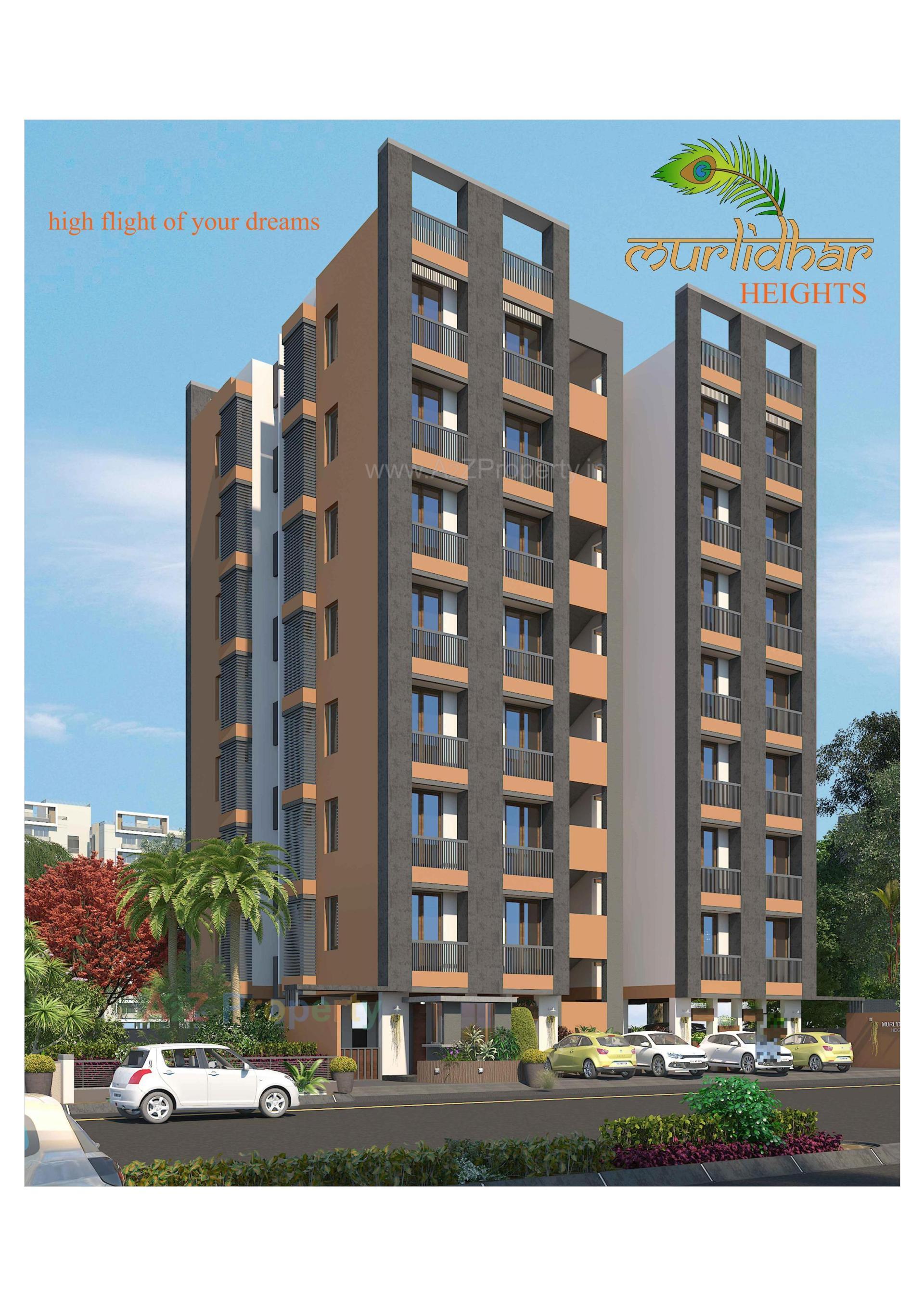 3D Elevation of real estate project Murlidhar Heights located at Sola, Ahmedabad, Gujarat
