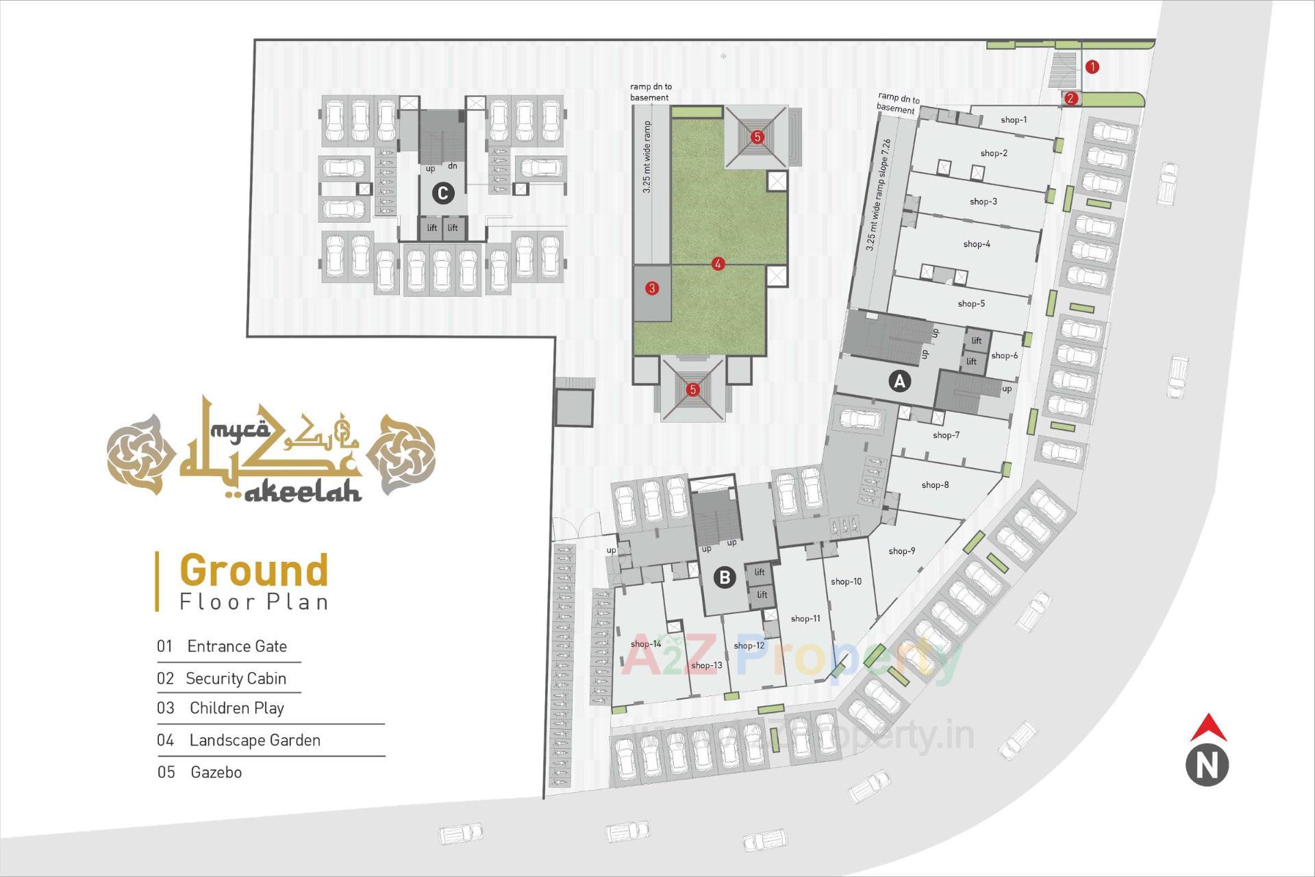 Layout of real estate project Myco Akeelah located at Sarkhej, Ahmedabad, Gujarat