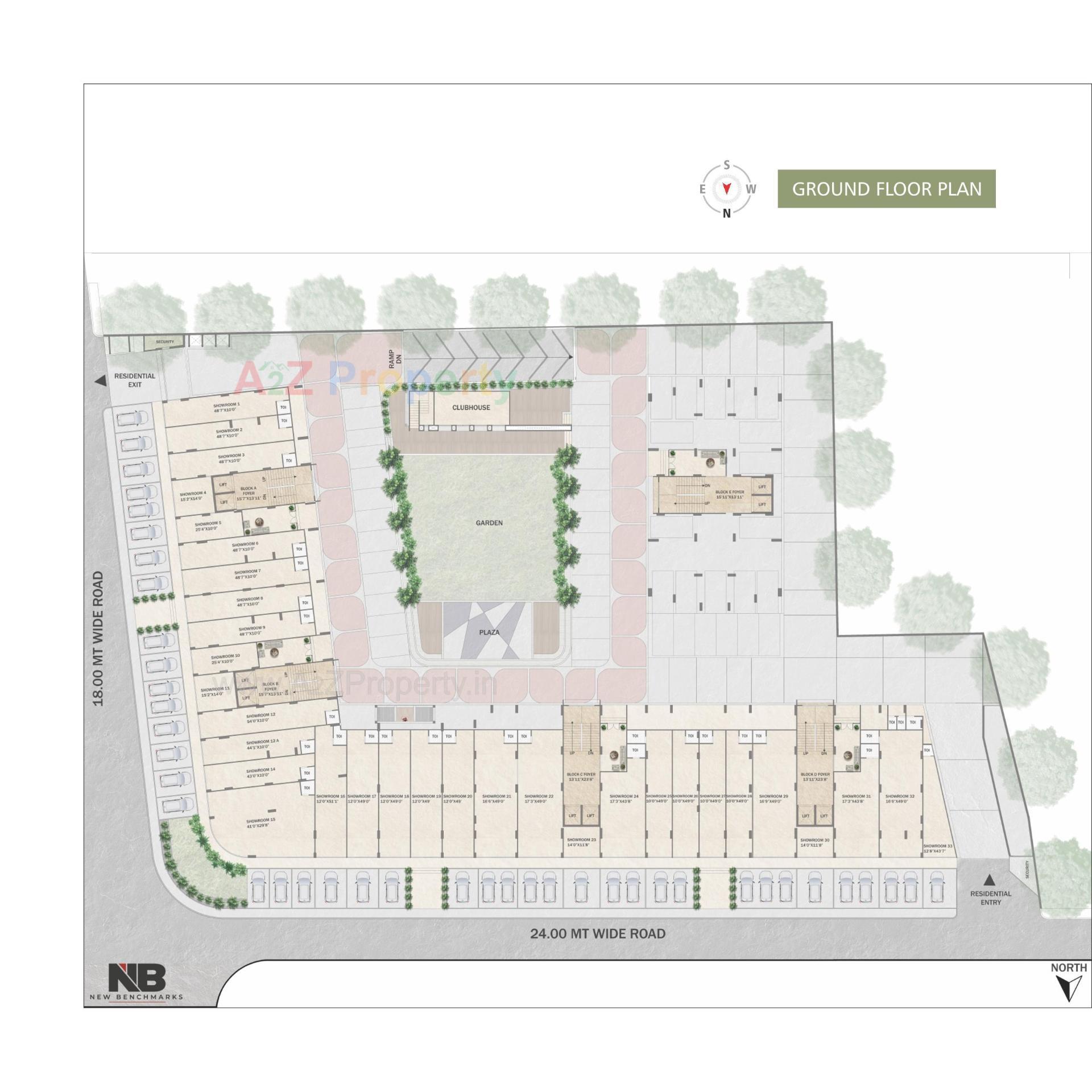 Layout of real estate project N B Sarvam located at Sanand, Ahmedabad, Gujarat