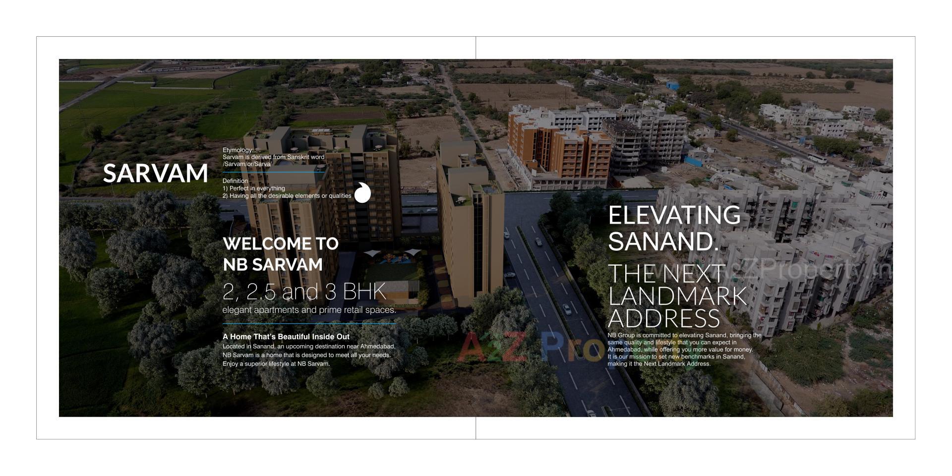 3D Elevation of real estate project N B Sarvam located at Sanand, Ahmedabad, Gujarat