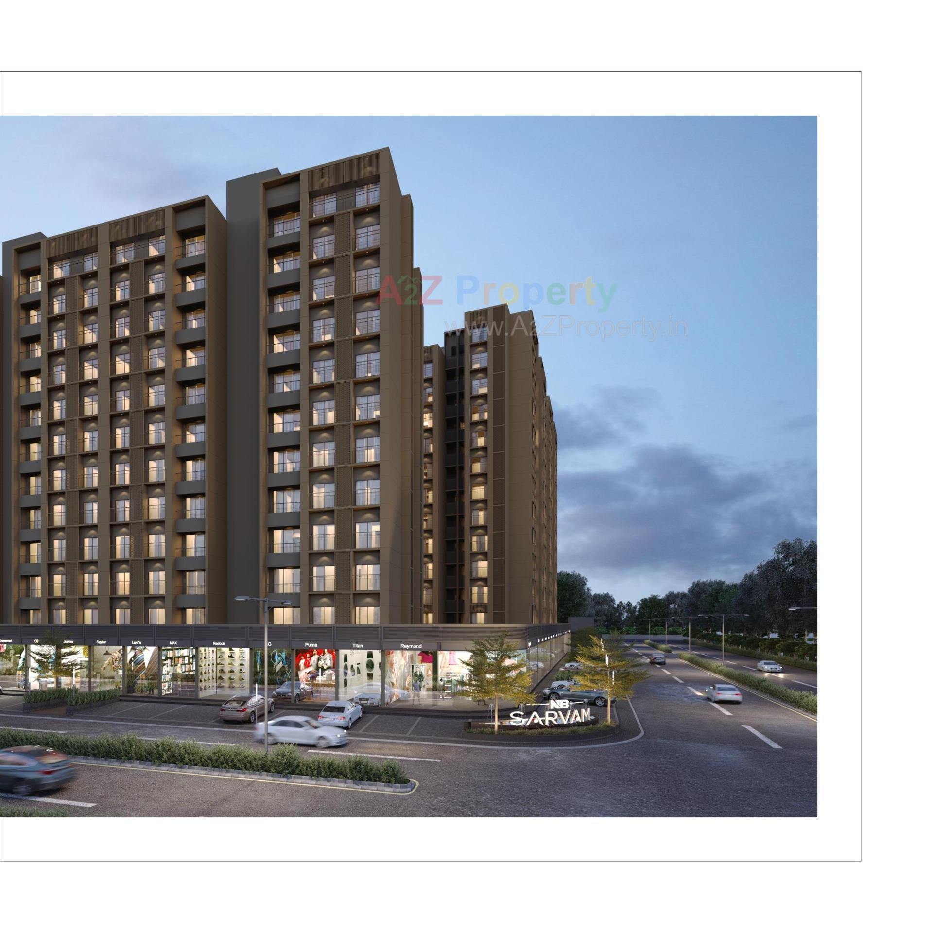 3D Elevation of real estate project N B Sarvam located at Sanand, Ahmedabad, Gujarat