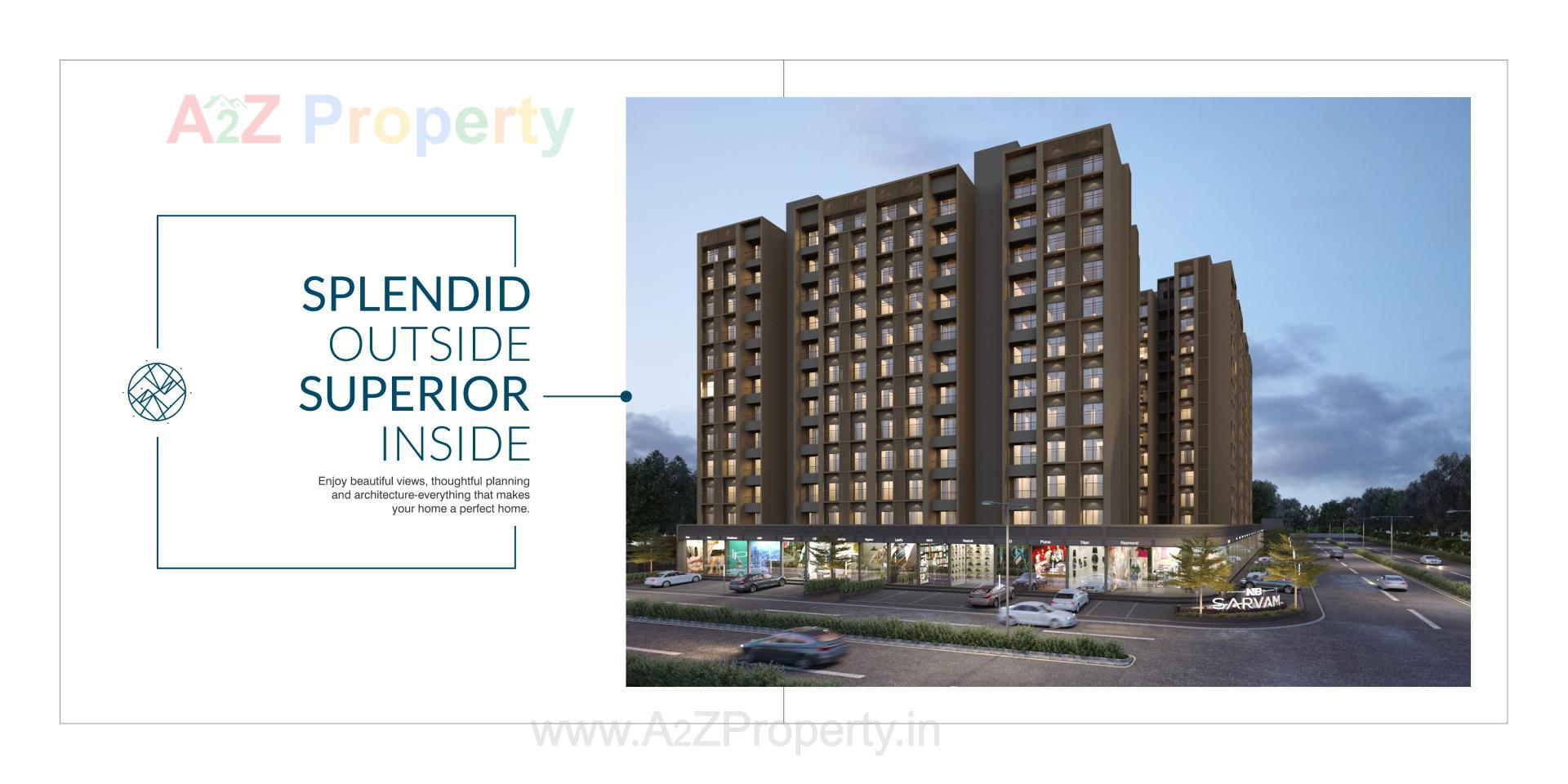 3D Elevation of real estate project N B Sarvam located at Sanand, Ahmedabad, Gujarat