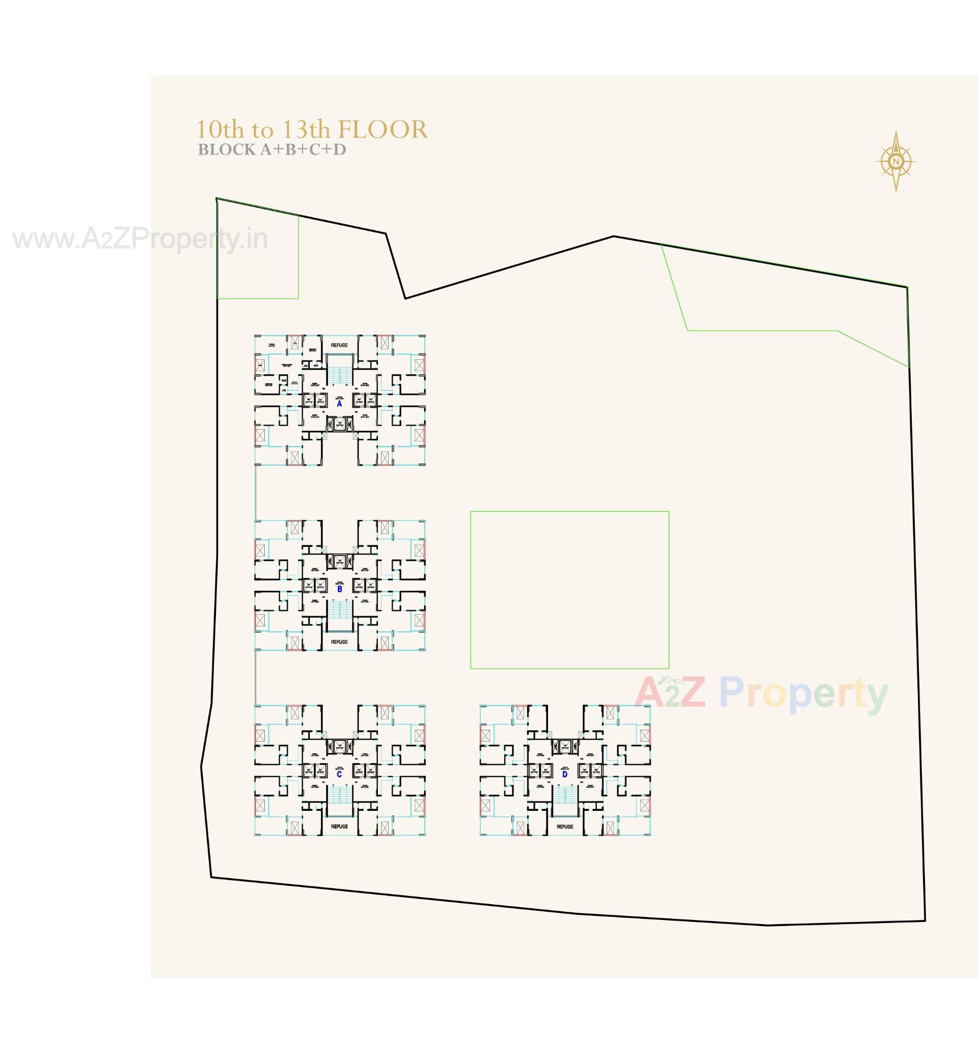 Layout of real estate project N K Anantaya located at Vasana, Ahmedabad, Gujarat