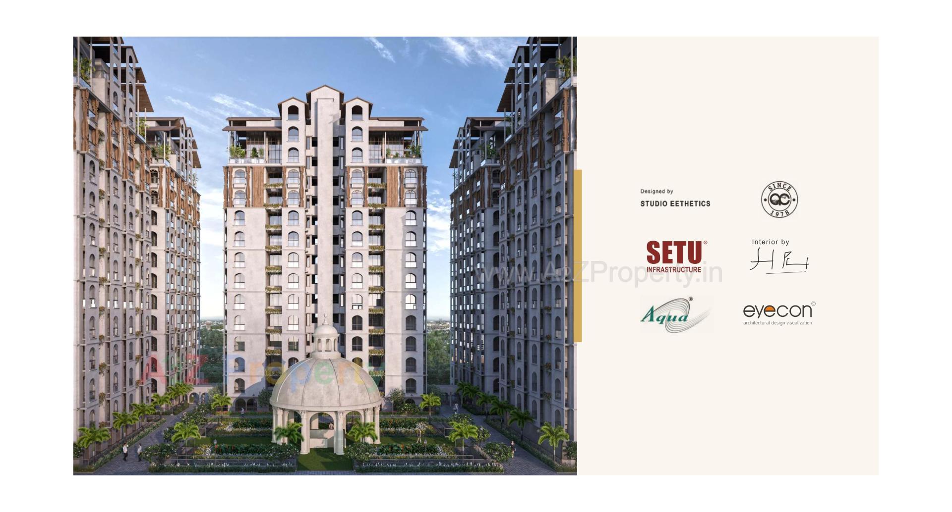 3D Elevation of real estate project N K Anantaya located at Vasana, Ahmedabad, Gujarat