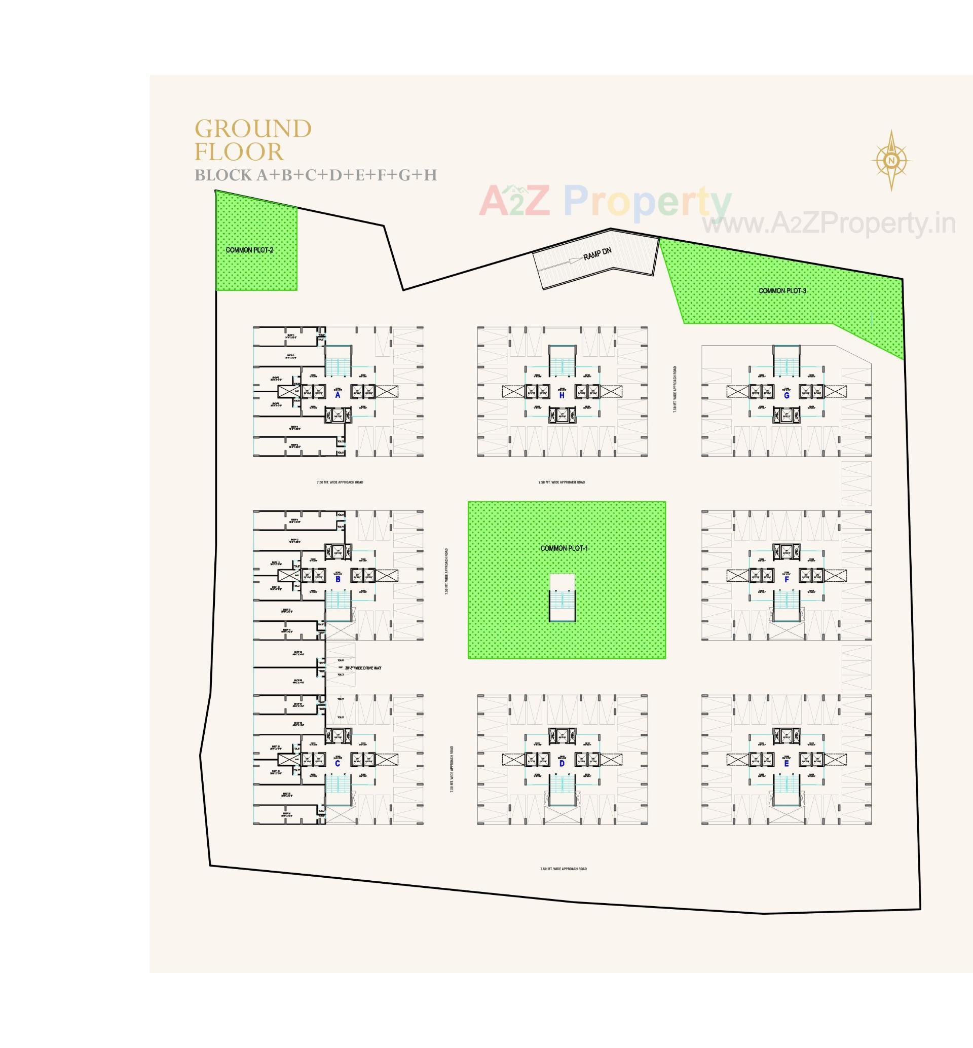 Layout of real estate project N K Anantaya located at Vasana, Ahmedabad, Gujarat