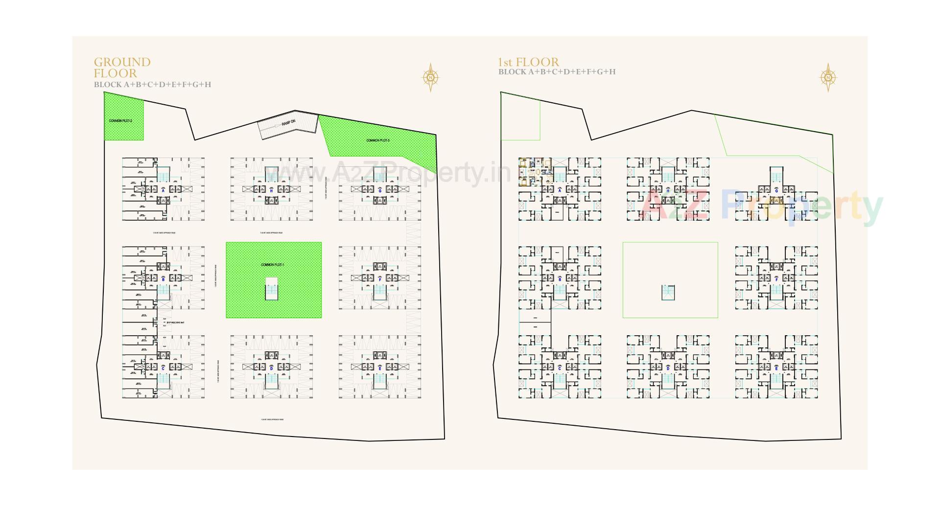 Layout of real estate project N K Anantaya located at Vasana, Ahmedabad, Gujarat