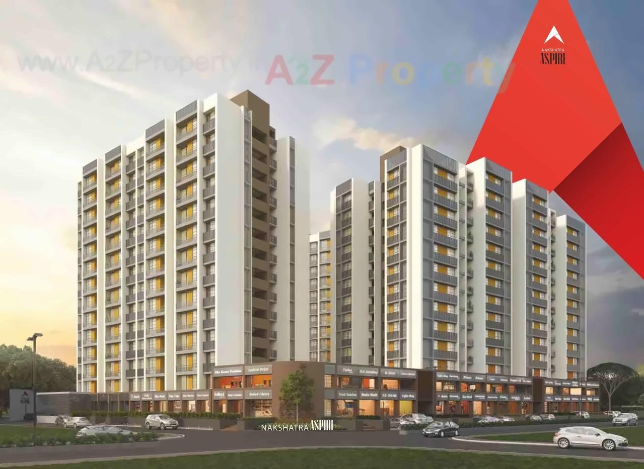 3D Elevation of real estate project Nakshatra Aspire located at Vatva, Ahmedabad, Gujarat