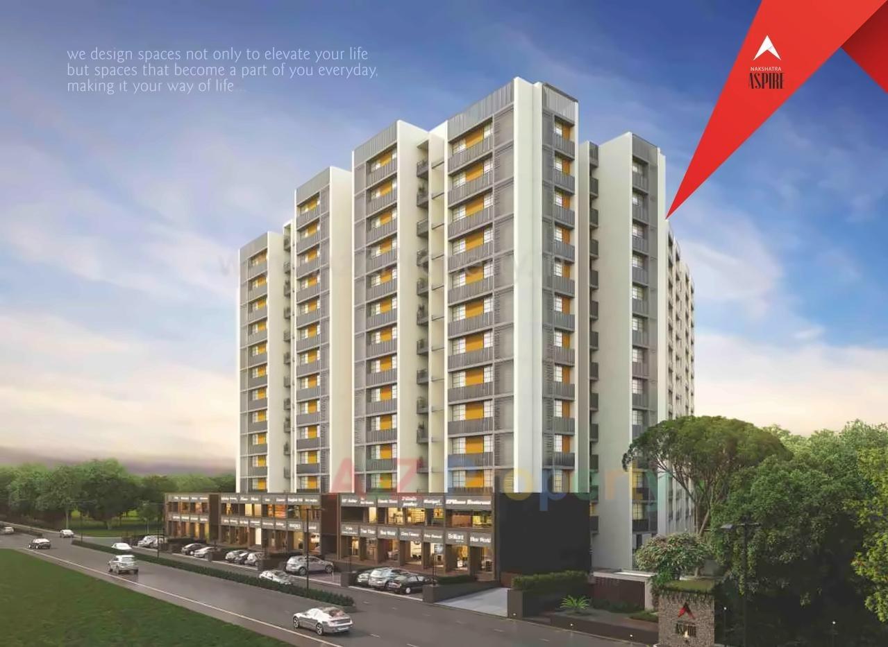 3D Elevation of real estate project Nakshatra Aspire located at Vatva, Ahmedabad, Gujarat