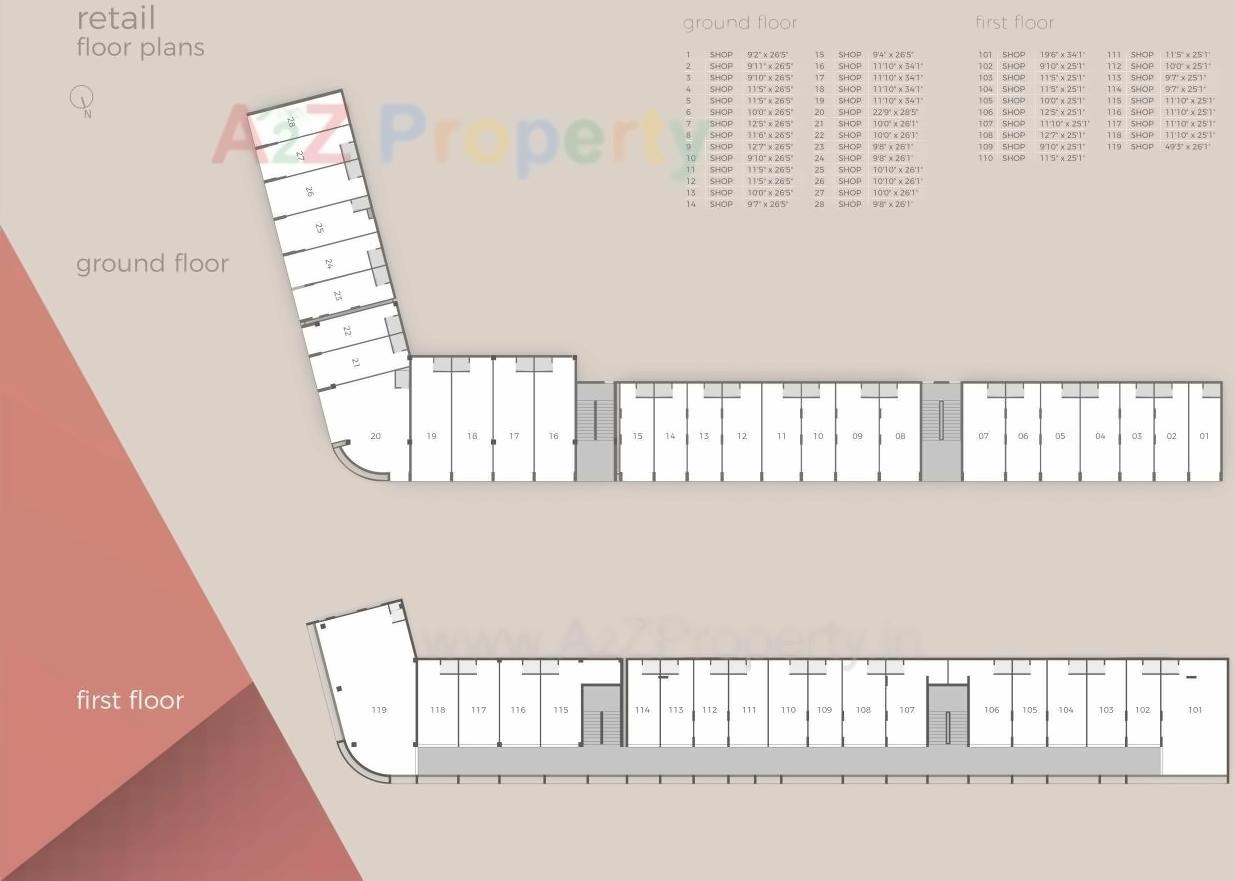 Layout of real estate project Nakshatra Aspire located at Vatva, Ahmedabad, Gujarat