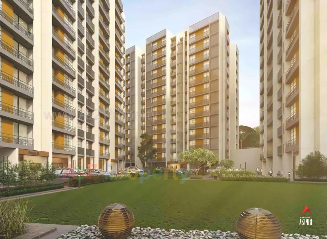 3D Elevation of real estate project Nakshatra Aspire located at Vatva, Ahmedabad, Gujarat