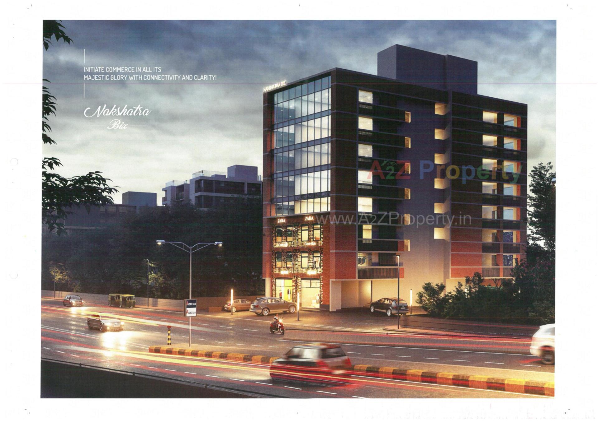 3D Elevation of real estate project Nakshatra Biz located at Ahmedabad, Ahmedabad, Gujarat