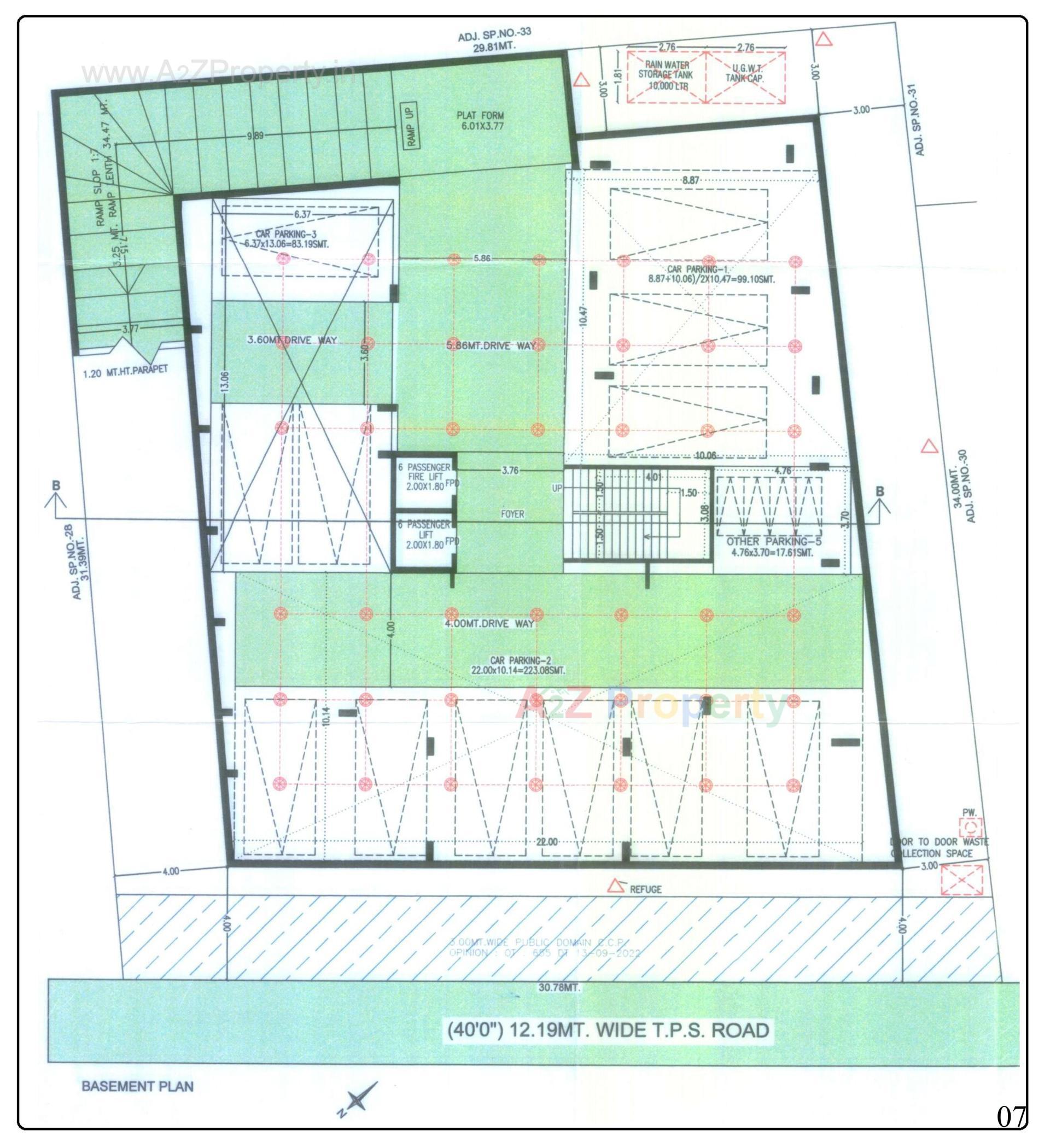 Layout of real estate project Nakshatra Bricks located at Chhadawad, Ahmedabad, Gujarat