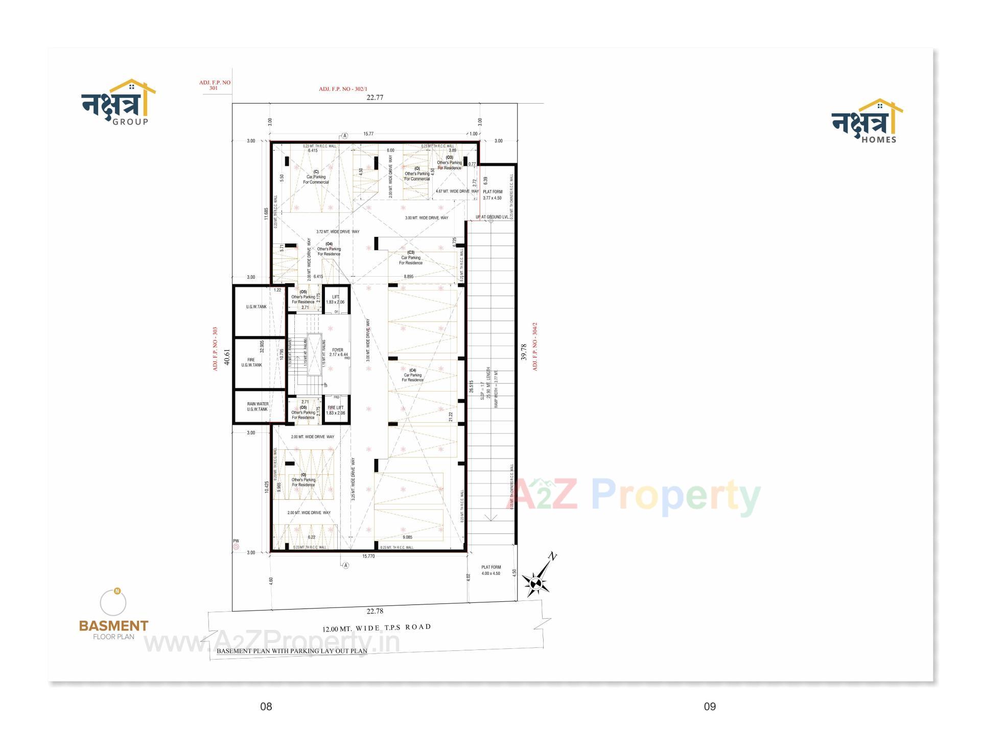 Layout of real estate project Nakshatra Homes located at Chenpur, Ahmedabad, Gujarat