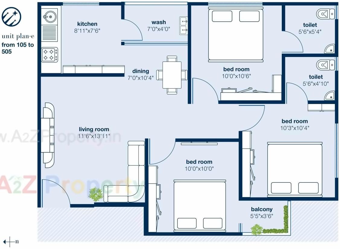 Layout of real estate project Nakshatra Residency located at Bopal, Ahmedabad, Gujarat