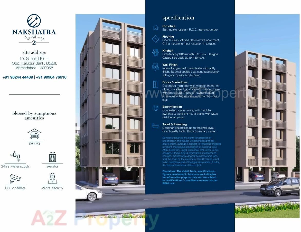  of real estate project Nakshatra Residency located at Bopal, Ahmedabad, Gujarat