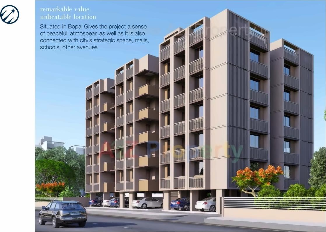 3D Elevation of real estate project Nakshatra Residency located at Bopal, Ahmedabad, Gujarat