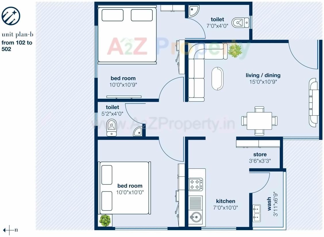 Layout of real estate project Nakshatra Residency located at Bopal, Ahmedabad, Gujarat
