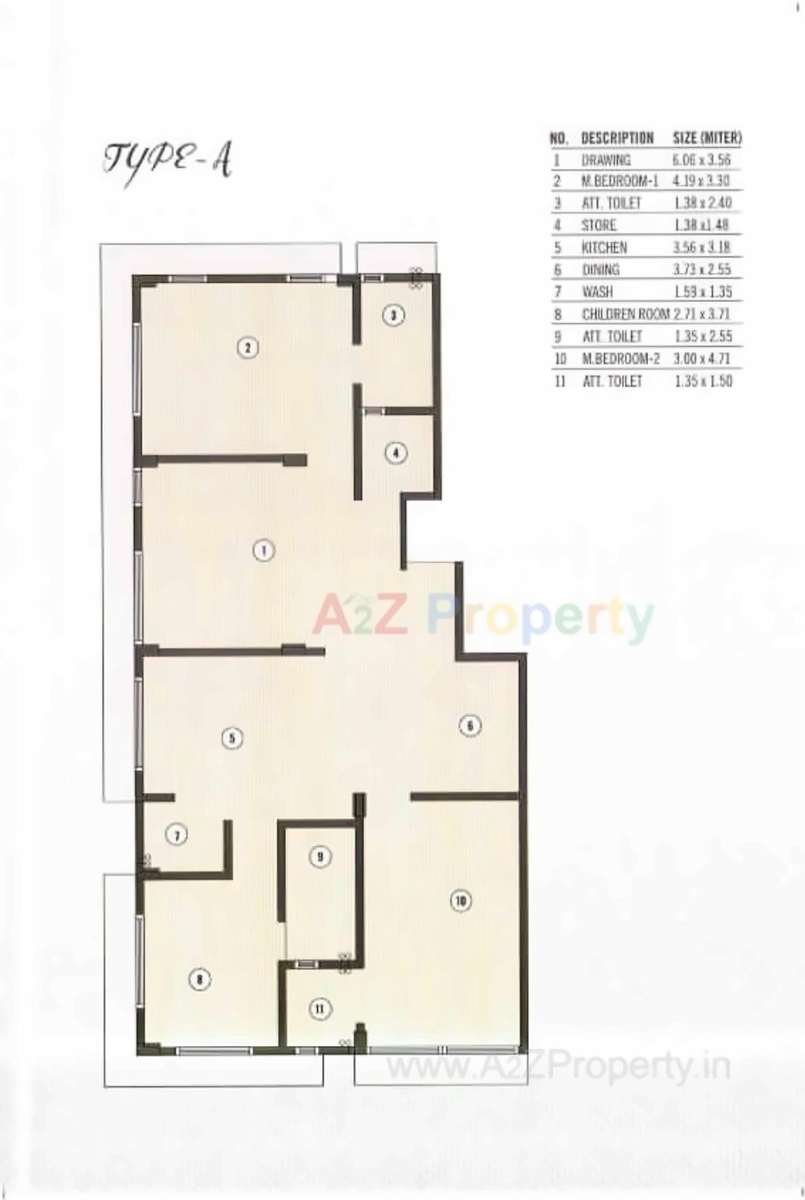 Layout of real estate project Nakshatra located at City, Ahmedabad, Gujarat