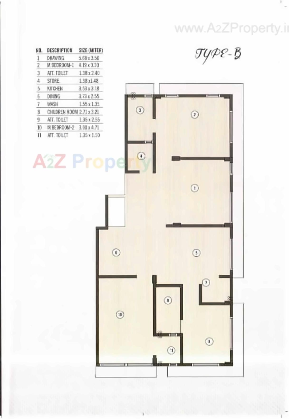 Layout of real estate project Nakshatra located at City, Ahmedabad, Gujarat