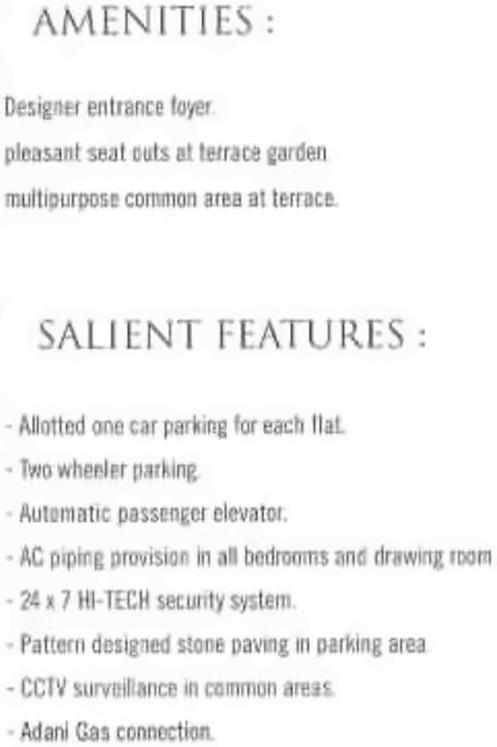 Amenities of Nakshatra