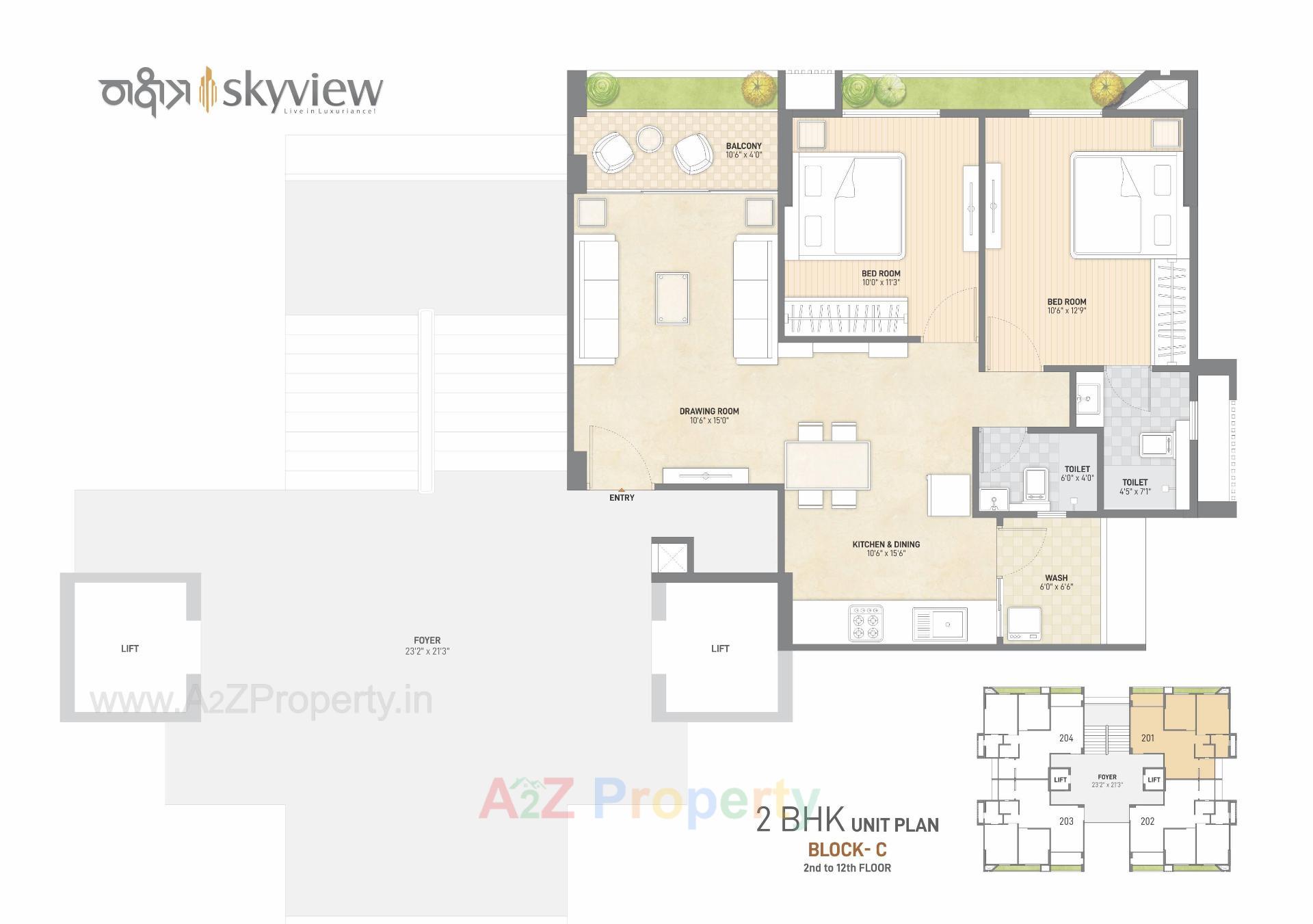 Layout of real estate project Nakshtra Skyview located at Ahmedabad, Ahmedabad, Gujarat