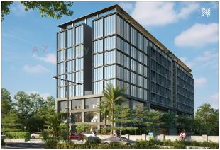 Elevation of real estate project Nalanda Icon located at Makarba, Ahmedabad, Gujarat