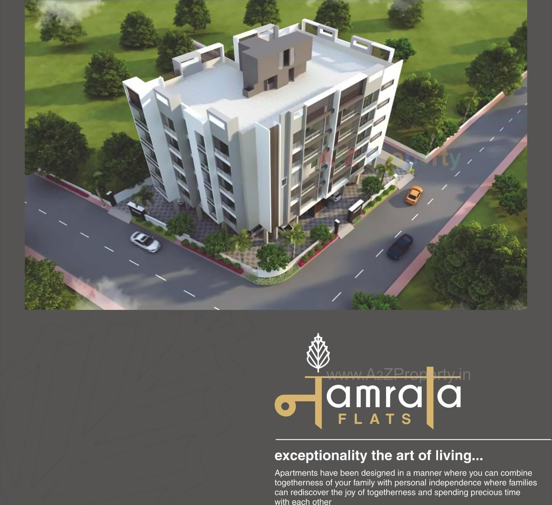 3D Elevation of real estate project Namrata Flats located at Ahmedabad, Ahmedabad, Gujarat