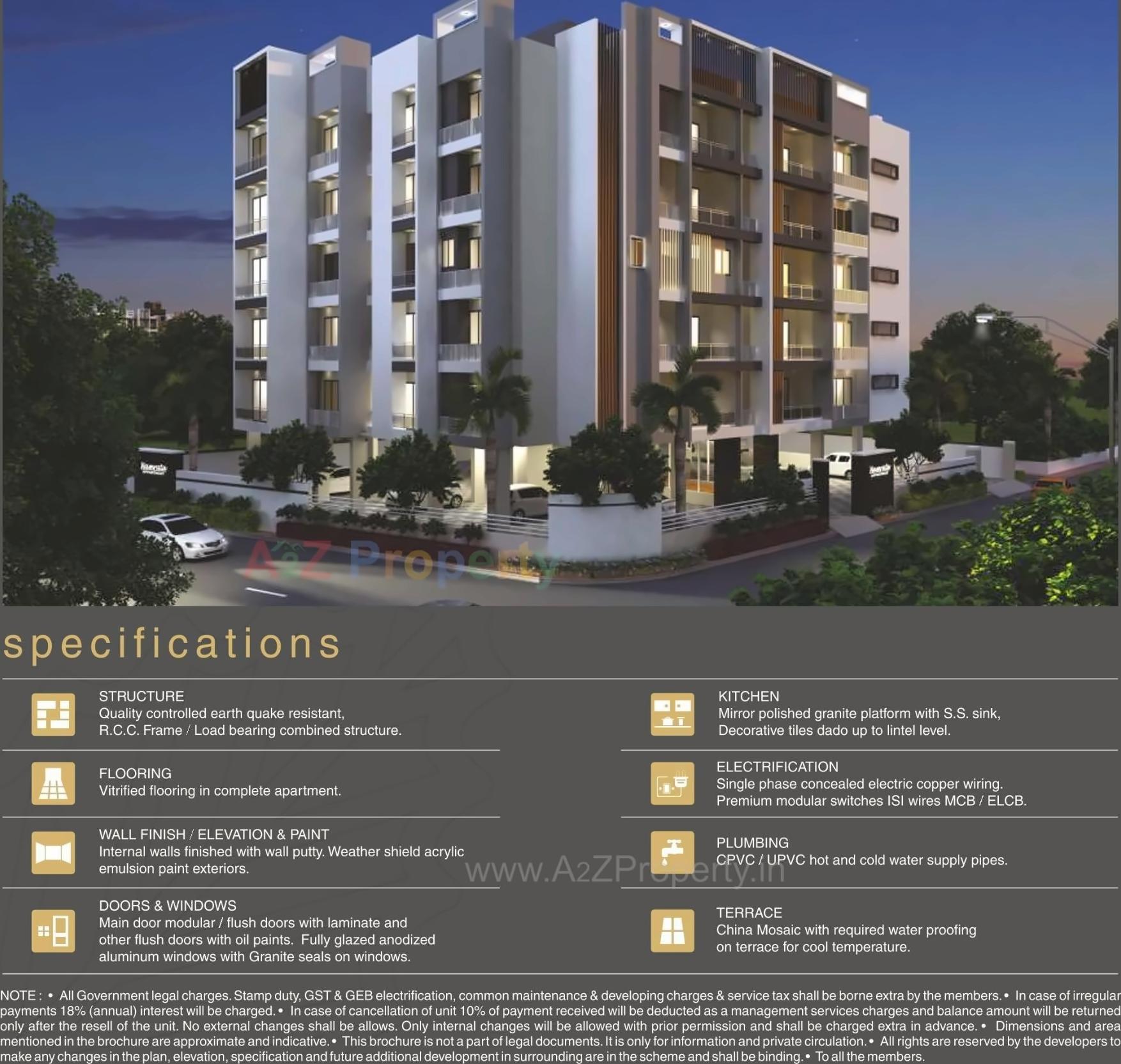 3D Elevation of real estate project Namrata Flats located at Ahmedabad, Ahmedabad, Gujarat