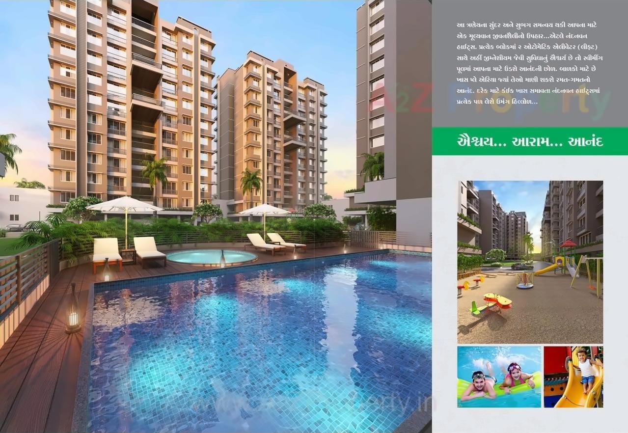 3D Elevation of real estate project Nandanvan Heights located at Narol, Ahmedabad, Gujarat