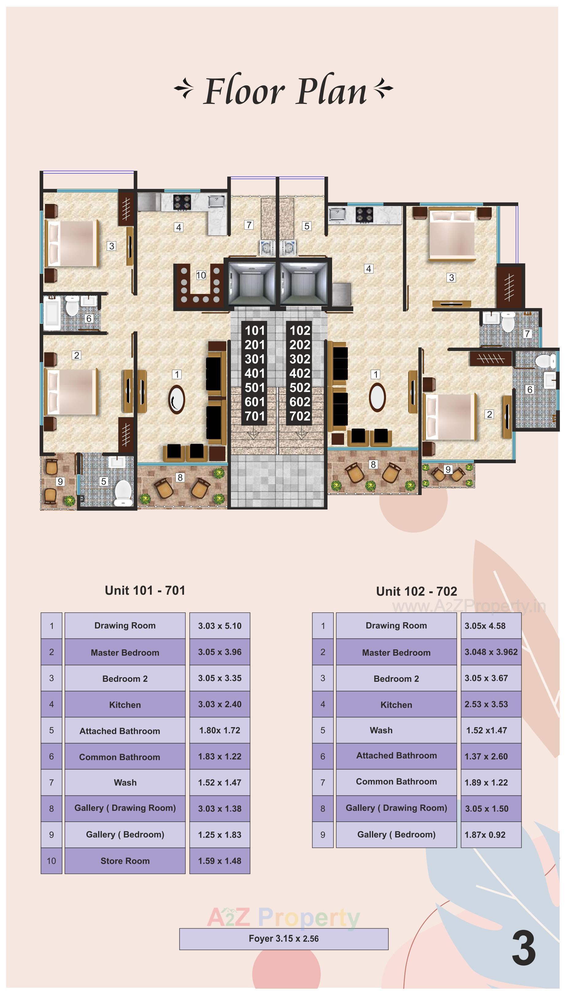 Layout of real estate project Nandanvan Residency located at Maninagar, Ahmedabad, Gujarat