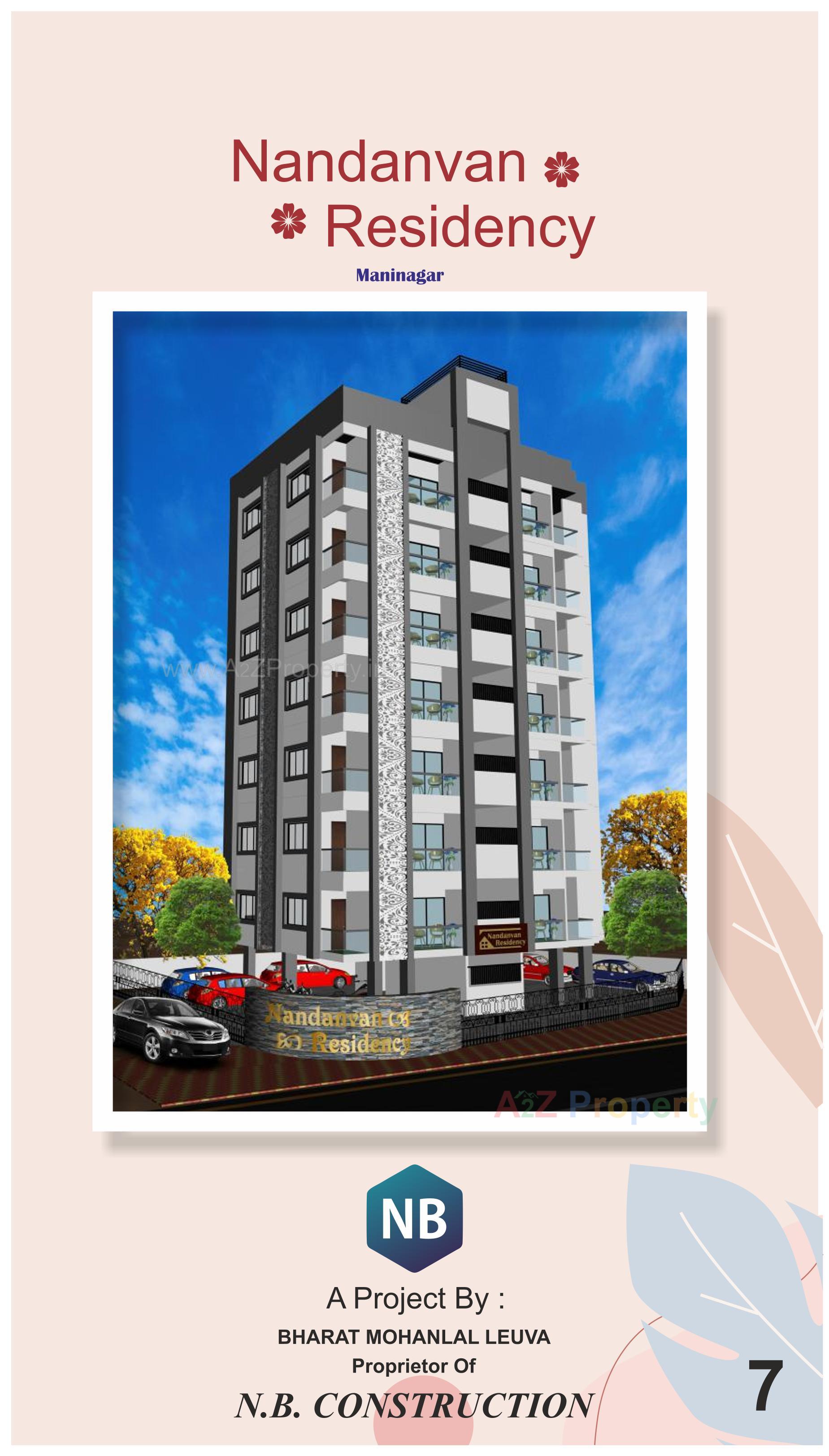 3D Elevation of real estate project Nandanvan Residency located at Maninagar, Ahmedabad, Gujarat