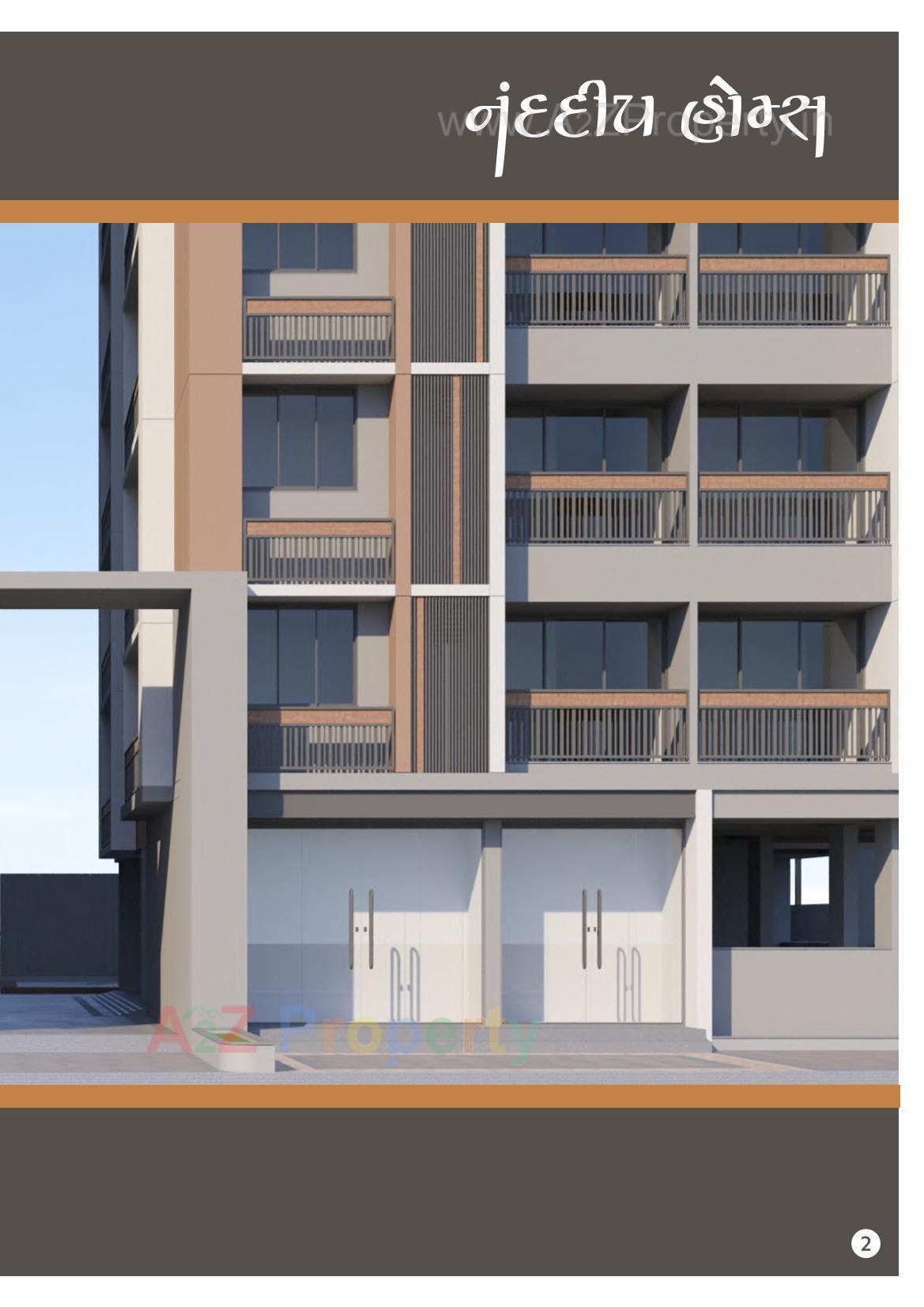 3D Elevation of real estate project Nanddeep Homes located at Singarva, Ahmedabad, Gujarat