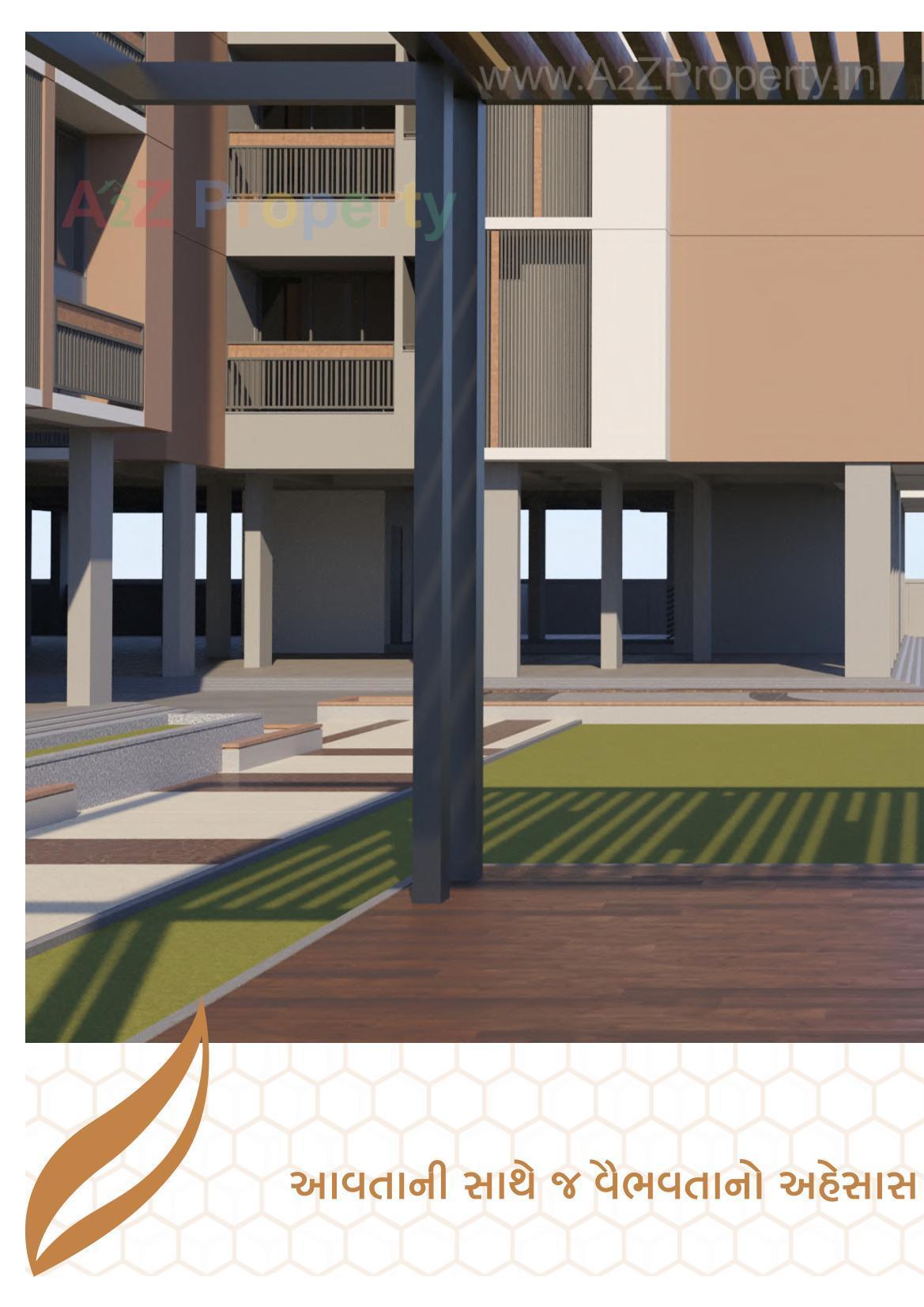 3D Elevation of real estate project Nanddeep Homes located at Singarva, Ahmedabad, Gujarat