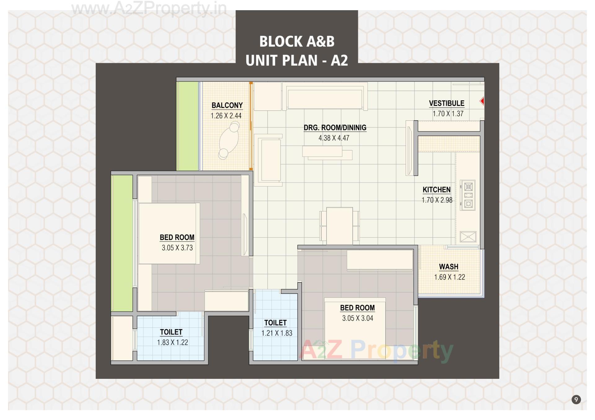 Layout of real estate project Nanddeep Homes located at Singarva, Ahmedabad, Gujarat