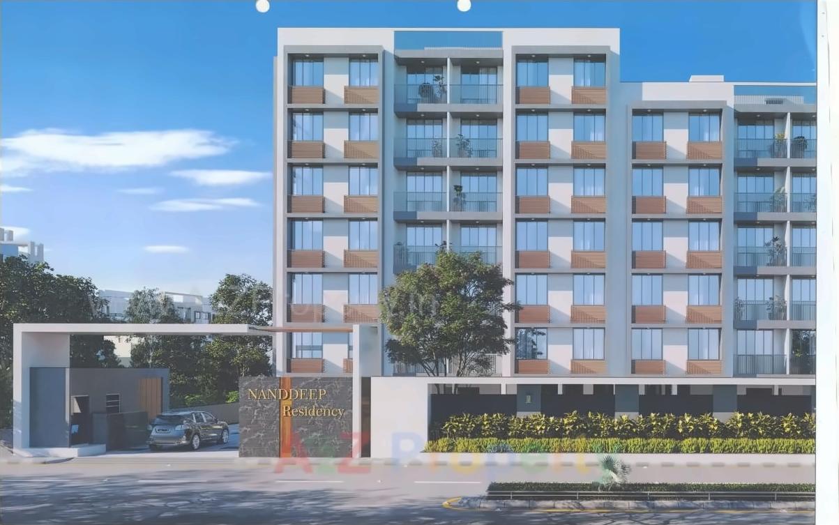 3D Elevation of real estate project Nanddeep Residency located at Singarva, Ahmedabad, Gujarat