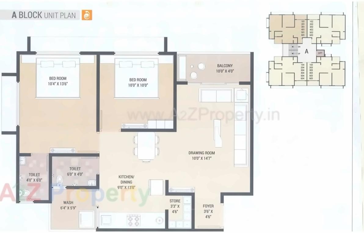 Layout of real estate project Nanddeep Residency located at Singarva, Ahmedabad, Gujarat