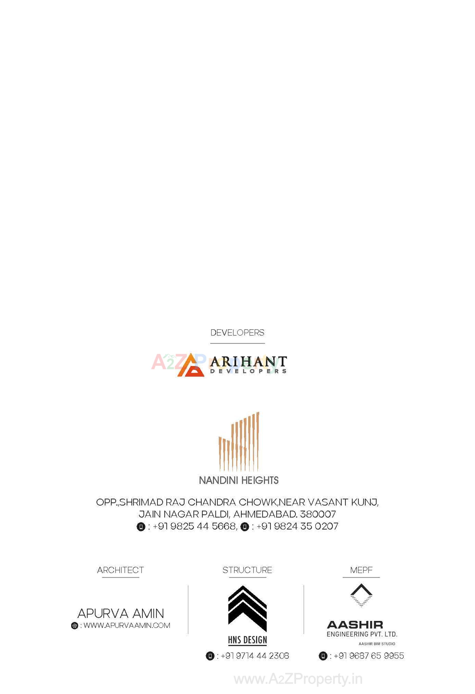  of real estate project Nandini Heights located at Chhadavad, Ahmedabad, Gujarat