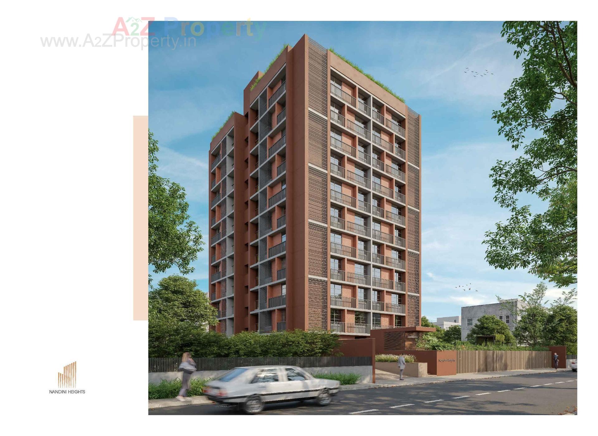 3D Elevation of real estate project Nandini Heights located at Chhadavad, Ahmedabad, Gujarat