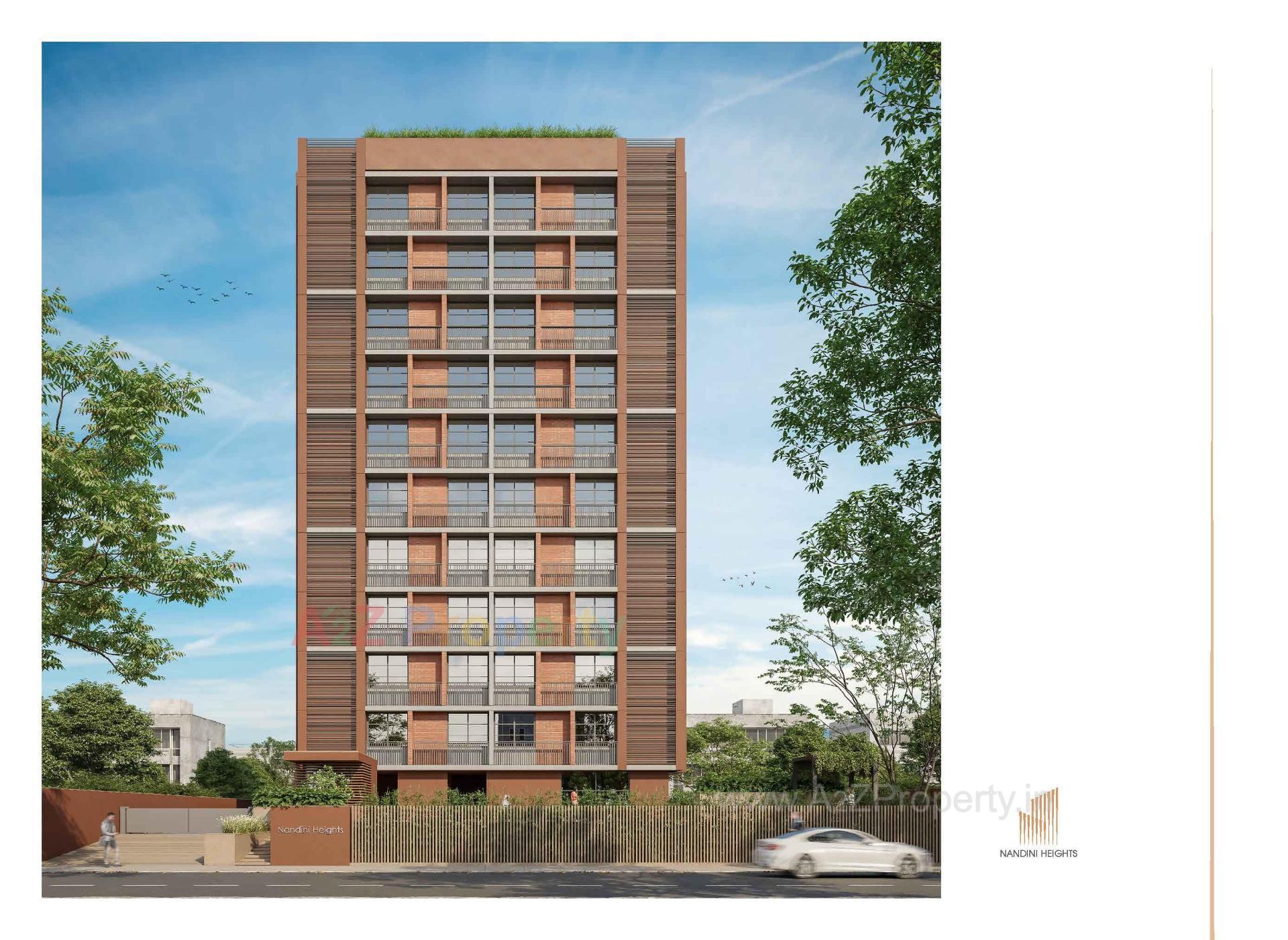3D Elevation of real estate project Nandini Heights located at Chhadavad, Ahmedabad, Gujarat