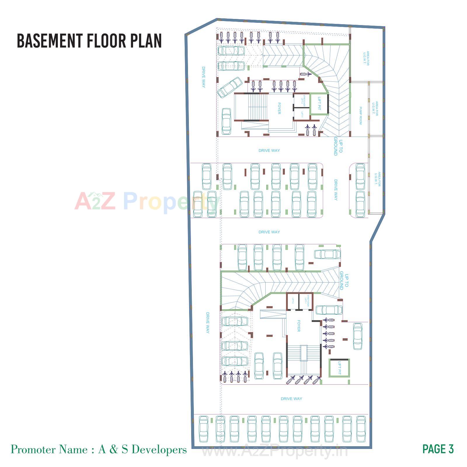 Layout of real estate project Nandini Skyview located at Ahmedabad, Ahmedabad, Gujarat